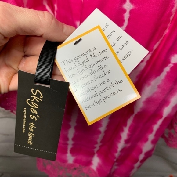 NWT Skye’s The Limit Boho Tie Dye Lace Insert Top - Picture 8 of 9